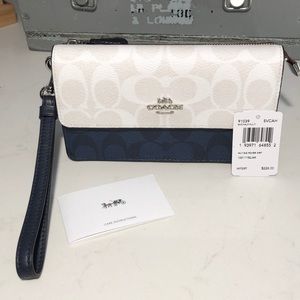 COACH WALLET SV/CHALK MULTI 91039